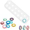 HBYMYDA Stampo Anelli Silicone Anello Silicone Stampo per Gioielli Stampo in Silicone a Forma di Anello per Fai da Te Collane Orecchini Bracciali
