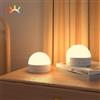 Kintion Luce notturna a LED per bambini, con USB, 8 modalità con luci RGB, lampada da comodino, lampada da notte per cameretta dei bambini, luce rossa per camera da letto, 2 pezzi, colore: bianco
