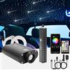 CHINLY Bluetooth Meteor 16W RGBW APP LED in fibra ottica Star Star Plafoniere Kit APP misto 550 + 8 = 558 pezzi 0.75mm 4m fibra di vetro per casa/auto