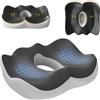 LAIVIYA Cuscino Coccige,Cuscino Ergonomico Sedia Ufficio Cuscino Antidecubito Ergonomico con Design Cavo Auto Driver in Schiuma Memoria con Foro Centrale Memory Foam per Ufficio Casa Auto e Sedia a Rotell