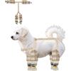 Penitue Pantaloni Anti-Sporco per Cani Piccola Taglia, Pantaloni Cani Antipolvere Impermeabili a Gamba Intera con Bretelle Stivali Antiscivolo Protettivi Zampe per Animali 2,7-5kg Passeggiata (Quadri)