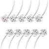 Torkase MR16 portalampada, connettore adattatore nuovo MR16 GU5.3 G4 GZ4 GY6.35 MR11 Base Ceramica LED/CFL Lampada alogena femmina Socket-Confezione da 10