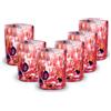 Gocce di Murano Set 6 Bicchieri Liquore Shot Pioggia Arcobaleno Lavorati a Mano Secondo la Tradizione degli Artigiani di Murano Colorati Confezione Bicchierini Eleganti e Preziosi Made in Italy