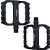 BOBILIFE Pedali per mountain bike a 2 cuscinetti - Pedali piatti in alluminio 9/16 con cuscinetto sigillato, piattaforma leggera per bici da strada, mountain bike, BMX
