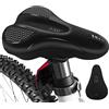 MSDADA Coprisella Bici in Memory Foam, Coprisella Cyclette, Copri Sella Bici da Corsa, Bicicletta per Elettrica, Spinning, Strada, Mountain Bike, Cyclette(Nero)