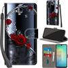 Haninsuze Cover per Samsung Galaxy A18/A17/A26 5G, farfalla rosa | Pelle PU Portafoglio, Porta Carte, Magnetica, Libro, Antiurto Custodia