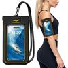 HAISSKY Custodia Impermeabile Smartphone, IPX8 Borsa Impermeabile Universale Cover Subacquea per iPhone 16 15 14 13 12 11 Pro Max Plus,Sacca Impermeabile Porta Cellulare Impermeabile per Piscina, Kayak