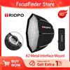 AMBITFUL Triopo K2 55 cm 65 cm 90 cm 120 cm Sgancio rapido Bowens Mount Softbox ottagonale + Griglia a nido d'ape Soft Box esterno per Flash
