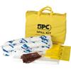 Brady SPC® by Brady Kit Anti-Inquinamento per Oli - Kit Assorbente per Sversamenti di Oli e Liquidi a Base di Petrolio, Include 10 Panni Assorbenti per Olio, 2 Calze, Guanti e Sacco per Smaltimento