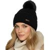 Baesics Berretto lavorato a maglia con pompon Classic per uomo e donna - Caldo berretto invernale unisex con fodera in pile e pelliccia sintetica Pompon One Size - Beanie Style, menta, Taglia unica
