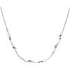 Engelsrufer Collana da donna Twist in argento Sterling - tempestata di tre zirconi - chiusura a moschettone - regolabile in due lunghezze - senza nichel, 42 cm, Argento sterling, Nessuna pietra