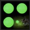 QKURT 3 Pezzi Palla per Cani Luminosa al Buio,6cm indistruttibile cane palla giocattoli,Palle di gomma luminose per cani ad alto rimbalzo per cani di piccola media grande taglia