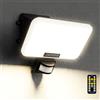 JADIDIS 30W Faretto Led da Esterno con Sensore di Movimento, 3600LM Faro LED Esterno con Telecomando, 132 Leds 4 Modalità Luci di Sicurezza, IP65 Lampade da parete per Garage Cortile Giardino
