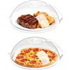 Tbintul 2 PCS Copertura per forno a microonde,con manico, senza BPA, resistente al calore fino a 200°C, paraspruzzi per microonde, facile da pulire, 26 x 10 cm