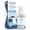 Udivita Spray Detergente per Pulizia Apparecchi Acustici 30ml con Spazzola Integrata Udinett Igienizzante Auricolari Cuffiette Bluetooth Formula Delicata Senza Alcol Elimina Cerume e Sporco