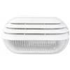 Lampo Lighting technology Applique in resina da parete ovale 21 cm da esterno con tettoia bianca IP44 1XE27 E092BI
