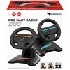 SUBSONIC - Set di 2 ruote da corsa per Joy-Con Nintendo Switch e Switch 2 - Ruote da corsa pieghevoli con supporto e ventosa compatibili con Joycon Switch e Switch 2 - Nero