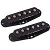 Alnicov Pickup per chitarra vintage a bobina singola da 2 pezzi Pickup per chitarra Alnico 5 da 52 mm per chitarra ST (nero)