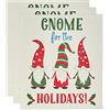 DII Svedese Strofinaccio per la pulizia di piatti, 7,75 x 6,75, Gnome Holidays 3 Count