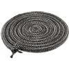 SUPRROW Guarnizione per Porta Stufa,SUPRROW Fibra di Vetro Corda Ignifuga per Stufa Ø 8mm x 2M per Stufe,Camini