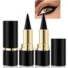 GmwyCzV 2 Pezzi Eyeliner Matte Quick-Dry, Penna Gel Nero Impermeabile, Opaca Rapida Asciugatura, Cosmetico Duratura Trucco Non Macchia