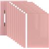 ACROPAQ Cartella Documenti - A4 Portadocumenti con Tasca Frontale in PP - Rosa Pastello - Organizza i Tuoi Documenti con Stile