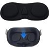 Zerquell Copertura Protettiva per Obiettivo VR, compatibile con Meta Quest 3S, Quest 3/2/1, 3S Xbox Edition, Vision Pro, Valve Index, Rift S e Pico 4, Antipolvere e Antigraffio (Nero)