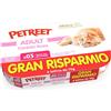 Petreet Natura Tonno Rosa con Gamberetti - Multipack ai Frutti di Mare - 6x70g Prezzo x 18 unità