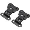 QUARKZMAN 2Pezzi Farfalla Twist Latch, 1.97 Pollici Lega Molla Twist Latch Keeper Toggle Clamp Farfalla Draw Latch per Custodia Scatole Valigie Scatola di Legno, Nero