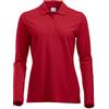 Clique Clothing, maglia a maniche lunghe classica in cotone, da donna, vestibilità moderna, da XS a XXL Red XX-Large