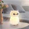 ANSMANN luce notturna per bambini, lampada animale, gufo in silicone, ricaricabile, dimmerabile, diversi colori
