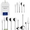 Villeroy & Boch Udine Servizio di Posate per 12 Persone, Acciaio Inossidabile, Argento, 70 Pezzi
