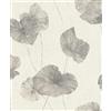 Rasch 458213 - Carta da parati in tessuto non tessuto, motivo floreale, 10,05 m x 0,53 m, colore: Grigio