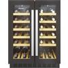 CANDY CCVB60D/1 Cantinetta per Vino da Incasso, 2 zone, 38 bottiglie, Contenuti extra, Luce LED, Classe G, L x P x A (mm) 595x562x813