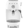 SMEG Macchina da caffè espresso manuale con cold Brew Colore Bianco Lucido Estetica 50's Style Modello ECF03WHEU