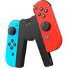 JINGDU Impugnatura di ricarica Joy-controller per NS/Switch OLED, Impugnatura Caricatore per Controller a Forma di V Accessori di Gioco per Joy-controller,USB di tipo C,Nero