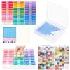 MOLEDINO 30 Pezzi Vassoi Per La Conservazione Diamond Painting con Coperchi, 2 In 1 Contenitori per Pittura a Diamante con 1 Scatola Organizzatrice Grande in Plastica, Kit Diamond Painting Accessori
