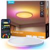 Govee RGBIC LED Plafoniera, Plafoniera Intelligente da 30 cm, 2400LM 2200-6500K Lampada da Soffitto con 16 Milioni di Colori Fai Da te, Lampadario per Camera da Letto, Soggiorno, Corridoio, Cucina