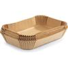 Kochwerk RACHS KOCHWERK - Set di 2 fogli di carta da forno per friggitrice ad aria calda, 4,5 litri e 9 litri, rivestimento antiaderente e resistente all'olio, 100 pezzi di carta da forno Airfryer - forma