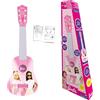 Lexibook Barbie, La mia Prima Chitarra, 6 corde in nylon per i bambini, 53 cm, guía incluida, Rosa, K200BBLXB