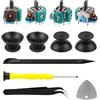 zstg Joystick analogico 3D da 4 pezzi per controller PS5, sostituzione dello stick analogico con effetto Hall, compatibile con PlayStation 5 DualSense, kit di riparazione del joystick con cacciavite e stru