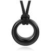AllerPierce,Collana con urna di cremazione, per ceneri in acciaio inox, con ciondolo a forma di urna commemorativa per uomini e donne e Acciaio inossidabile, colore: Black,Unengraved, cod. ABUS1106