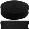 Aerzetix - C77367 - Nastro in sbieco Piegato 9 Metri x 18mm - in Cotone - Colore Nero - passamaneria gallone Abbigliamento Cuscini trapunte