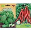 Germisem Biologico Genovese Semi di Basilico 2 g & Cayenne Semi di Peperoncino 1.5 g