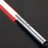 MOZC Spada Laser, Spade Laser Bambino con 15 Colori, Lightsaber Duello per 4 modalità Suoni, Spada Laser Ricaricabile USBC con Manico Metallico (Plateado 1PC)