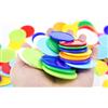 Azatemgo 90 pezzi Contatori di plastica colorate, Segnalini in plastica/Fiches da bingo/Bingo Chips/Gettone/Conteggio/dischi,Misura grande (Φ37 mm - 9 colori)