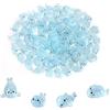 lasuroa 100 Pz Mini Foca in Resina, Piccole Creature Marine Luminose Graziosi Piccoli Ornamenti Oceanici in Resina Animali Marini Miniatura Mini Sigilli per Decorazioni