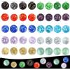 SHIQUAN 40 Pezzi Biglie Colorate di Vetro, 16mm Biglie di Vetro per Bambini, Per Giochi di Flipper, Decorazioni per La Casa, Adatto ai Bambini dai 4 Anni in su（10Colori） (40 biglie, 10 colori)