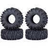ZHRCFUN 4 pneumatici da 1,3 - 70 mm in gomma con inserti in schiuma per SCX24 TRX4M 1/24 1/18 Micro Crawler Upgrade accessori (modello A)