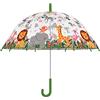 Esschert Design Ombrello Bambino Trasparente Giungla, Multicolored, Medium, Multi-colore, Medium